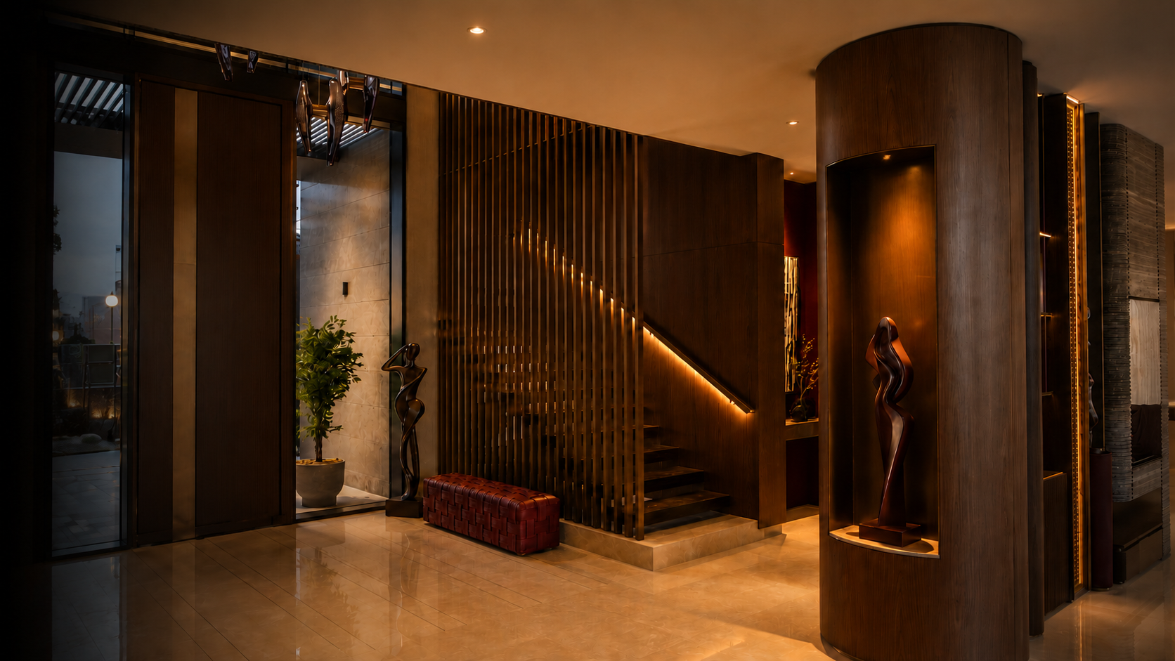 Refined luxury interior with considered materials