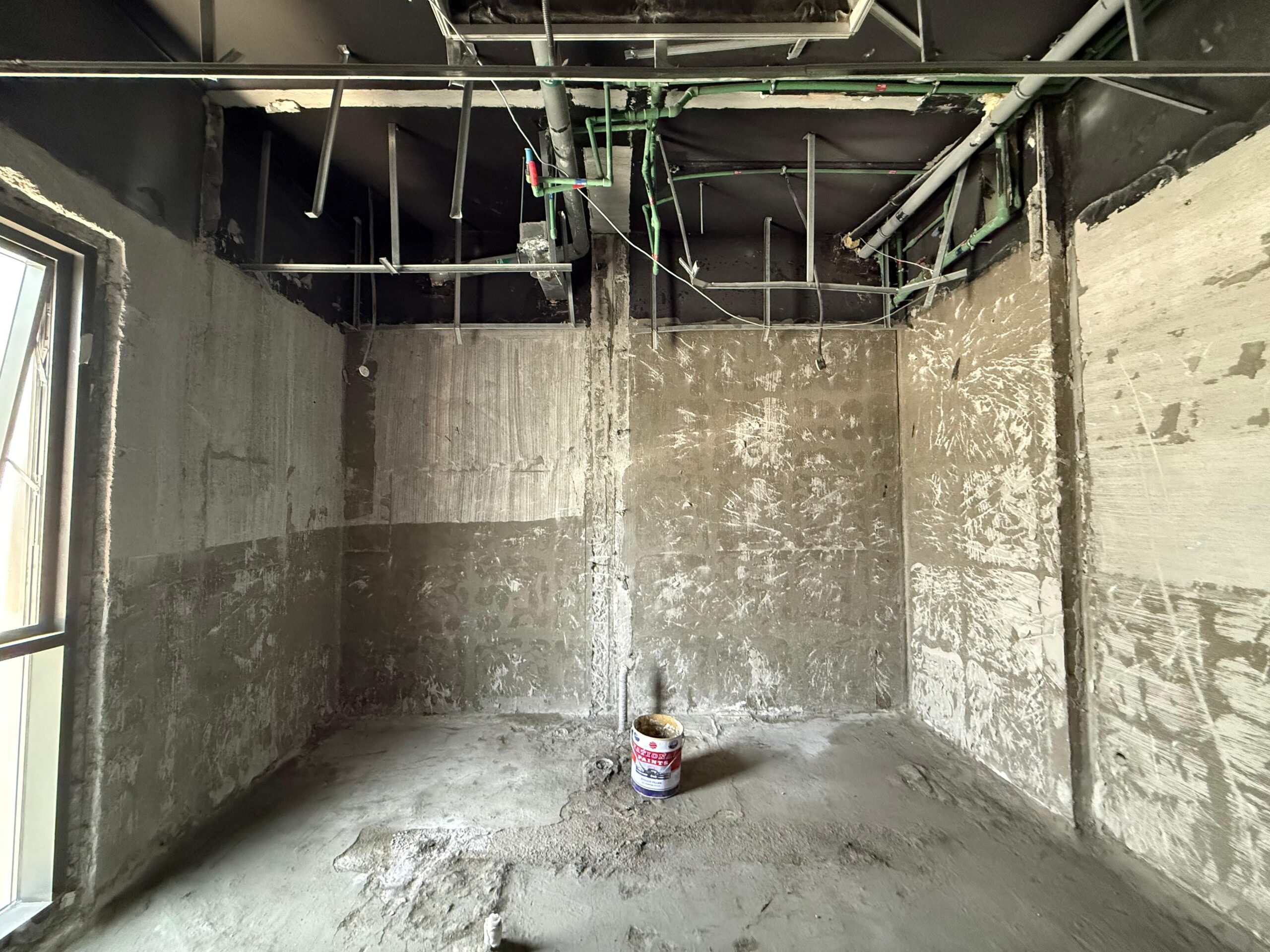 Interior space before finishing