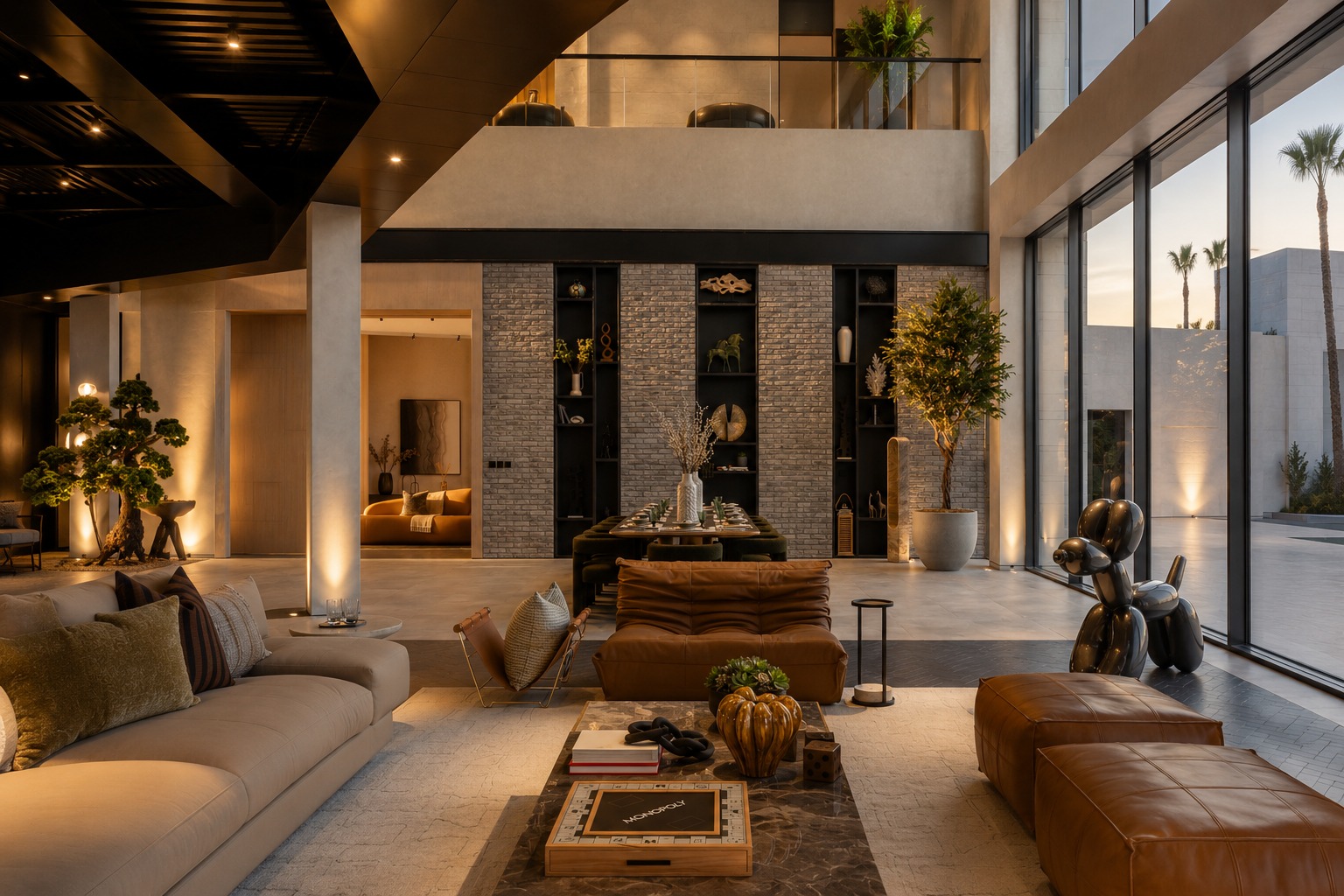 Elegant luxury living space
