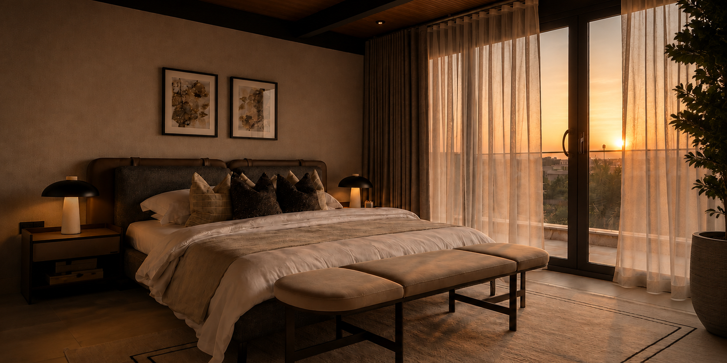 O2 Interiors luxury bedroom project 10