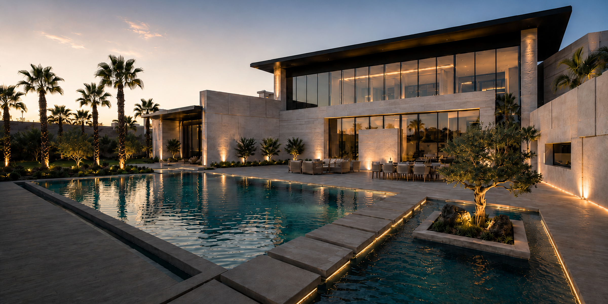 O2 Interiors luxury villa pool project 13